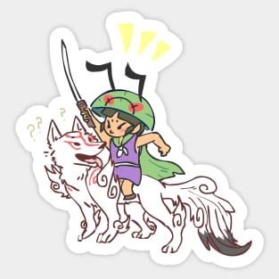 Ammy and Issun Sticker